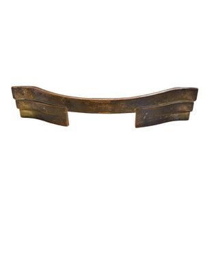 Art Deco Copper Curved Cabinet Pull
